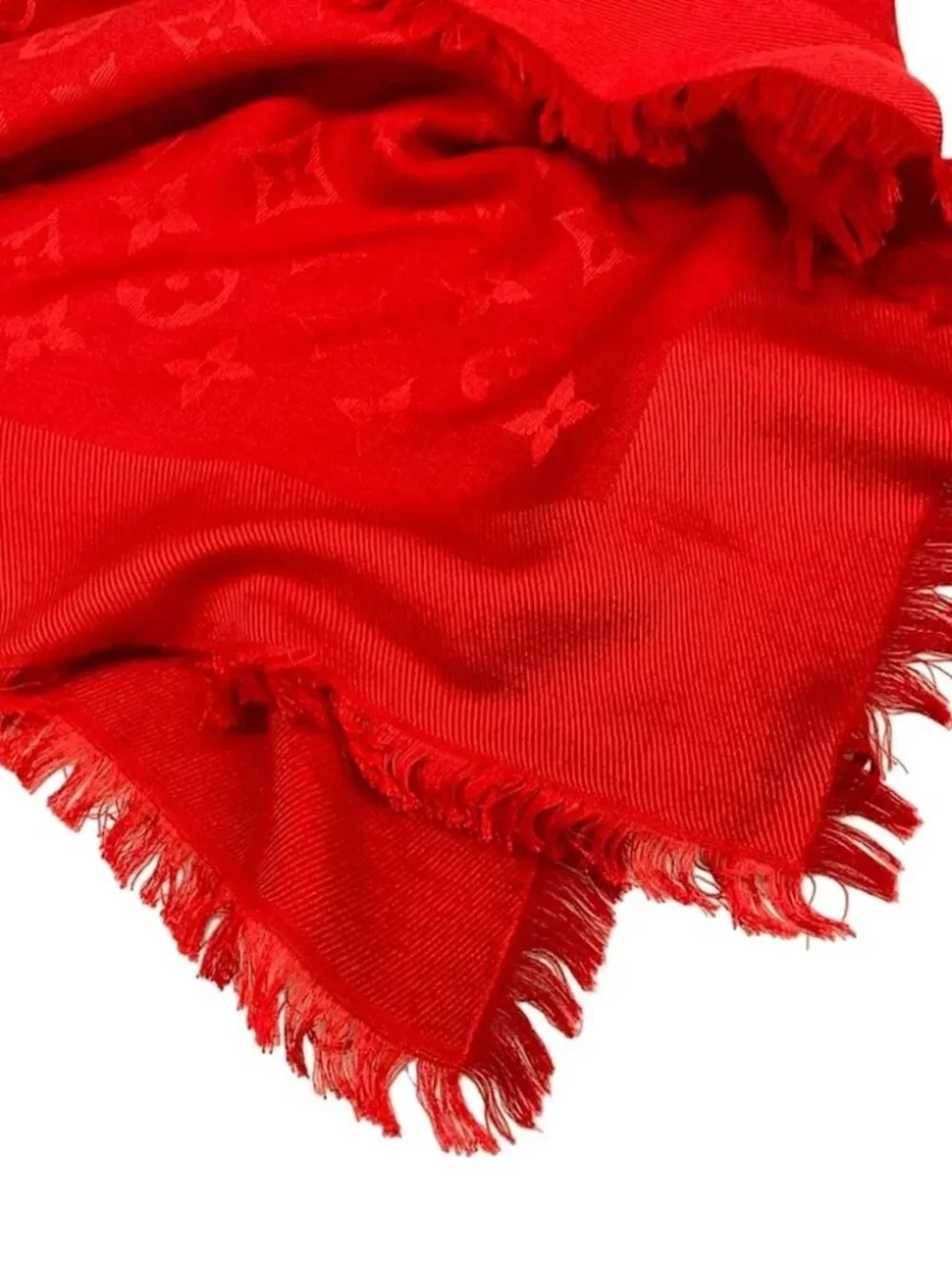 LOUIS VUITTON Shawl Monogram M72237 Pomme d'Amour Unconfirmed Scarf